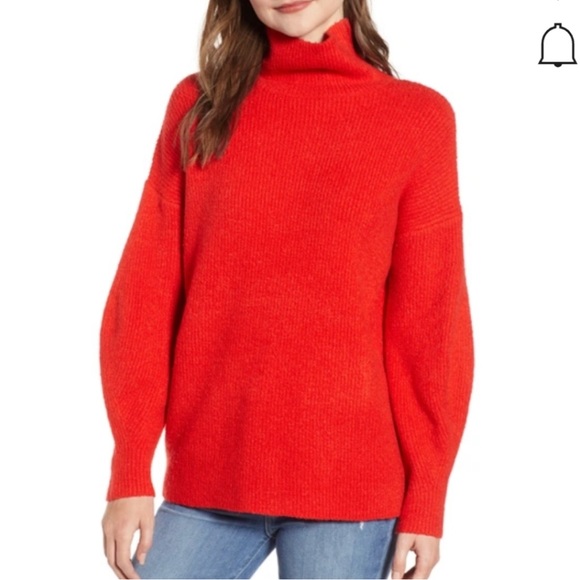 French Connection Womens Orla Flossy Turtleneck Sweater Green Size Small